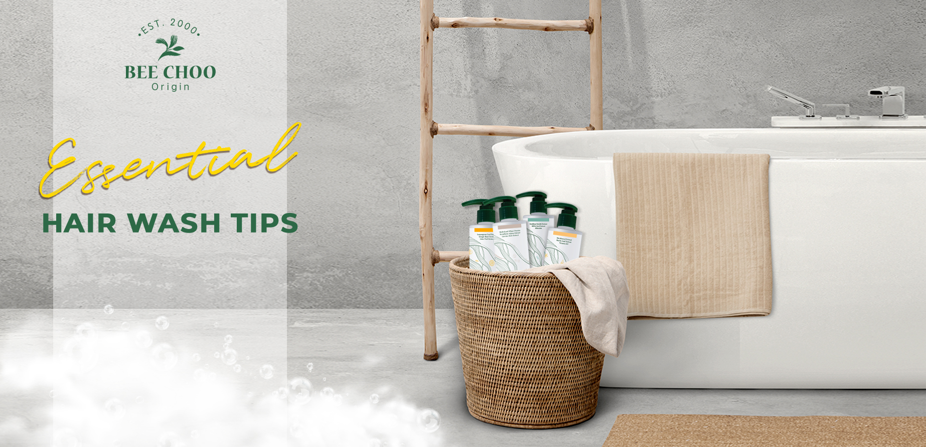 Essential Hair Wash Tips - Bee Choo Origin Malaysia