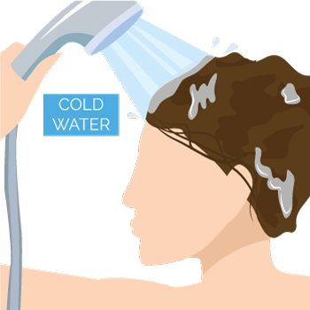 Wash with a cold rinse | Hair Wash Tips | Bee Choo Hair Origin