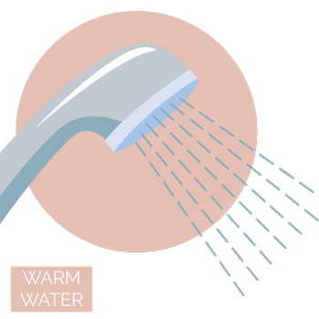 Rinse with lukewarm water | Hair Wash Tips | Bee Choo Hair Origin