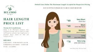 Bee Choo Origin Herbal Treatment Pricing | Herbal Hair Treatment